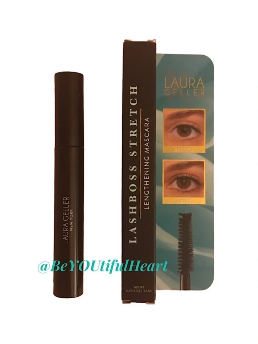 Laura Geller Beauty LashBOSS Stretch Lengthening Mascara Black 0.29 fl oz/8.5 ml